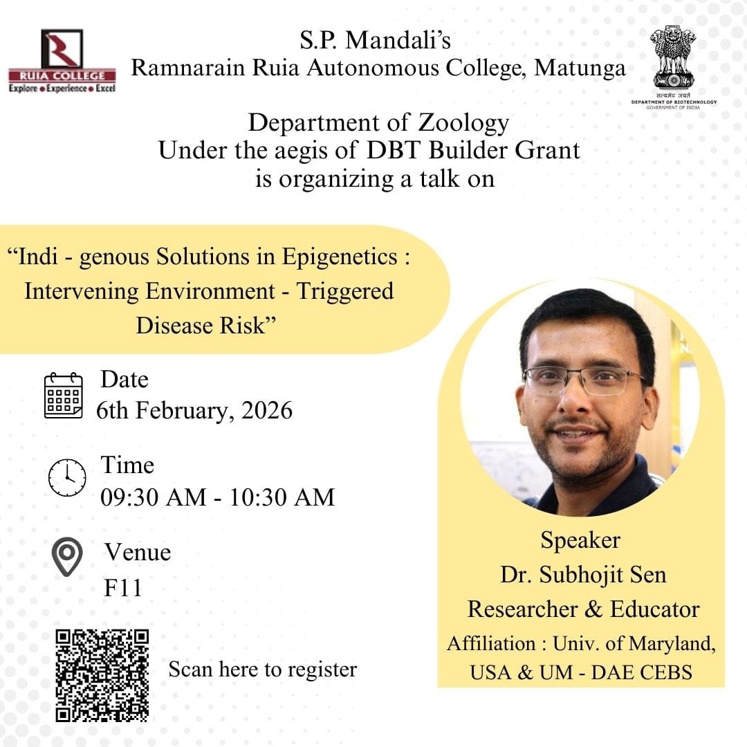 Talk by Dr Subhojit Sen
