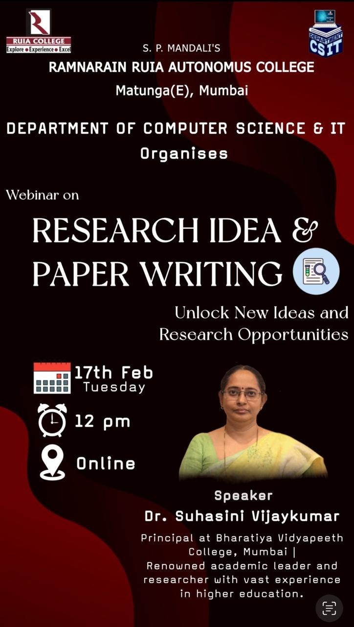 Research Ideas & Paper Writing