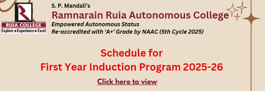 Ruia Admissions 2025-26