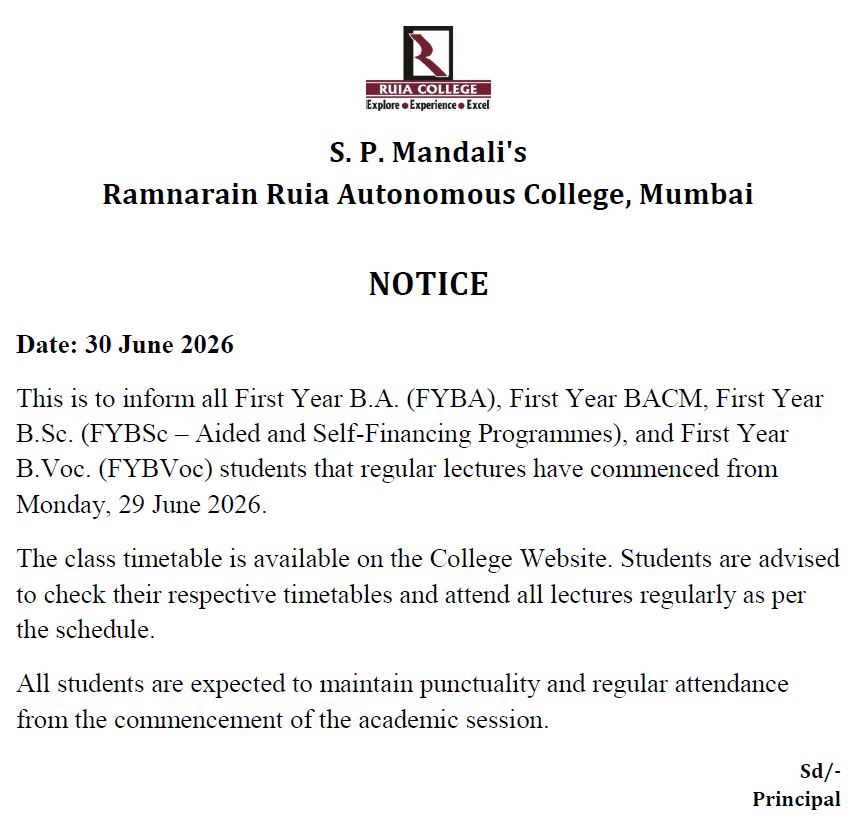 First Year Lecture Commencement