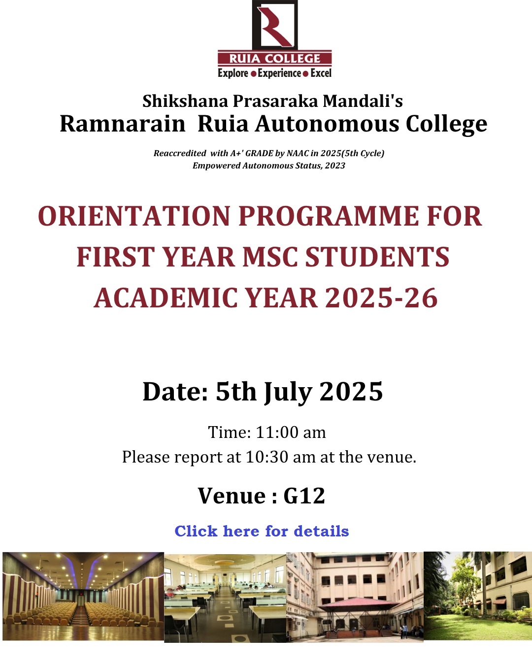 MSc Orientation 2025-26