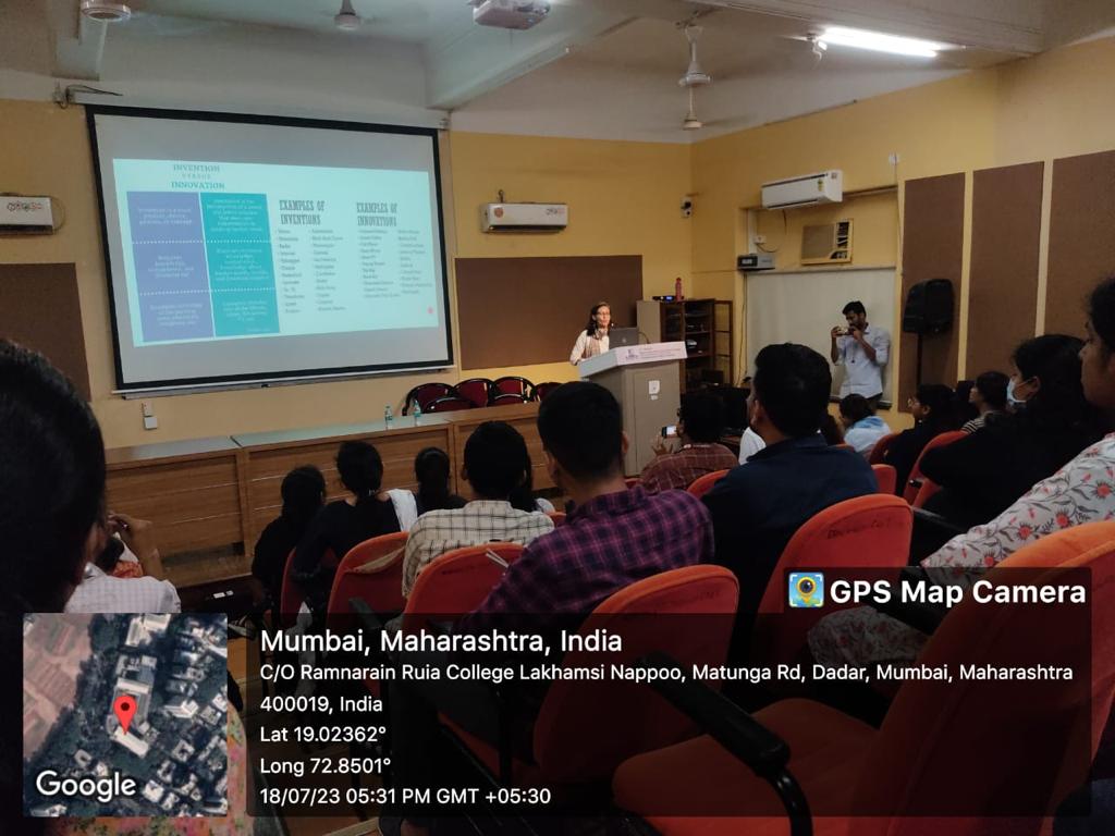 Seminar on Basics of Science Based Enterpreneurship Lab to Market   Resource person Dr. Priya Nagaraj CEO Pune Knowledge Cluster